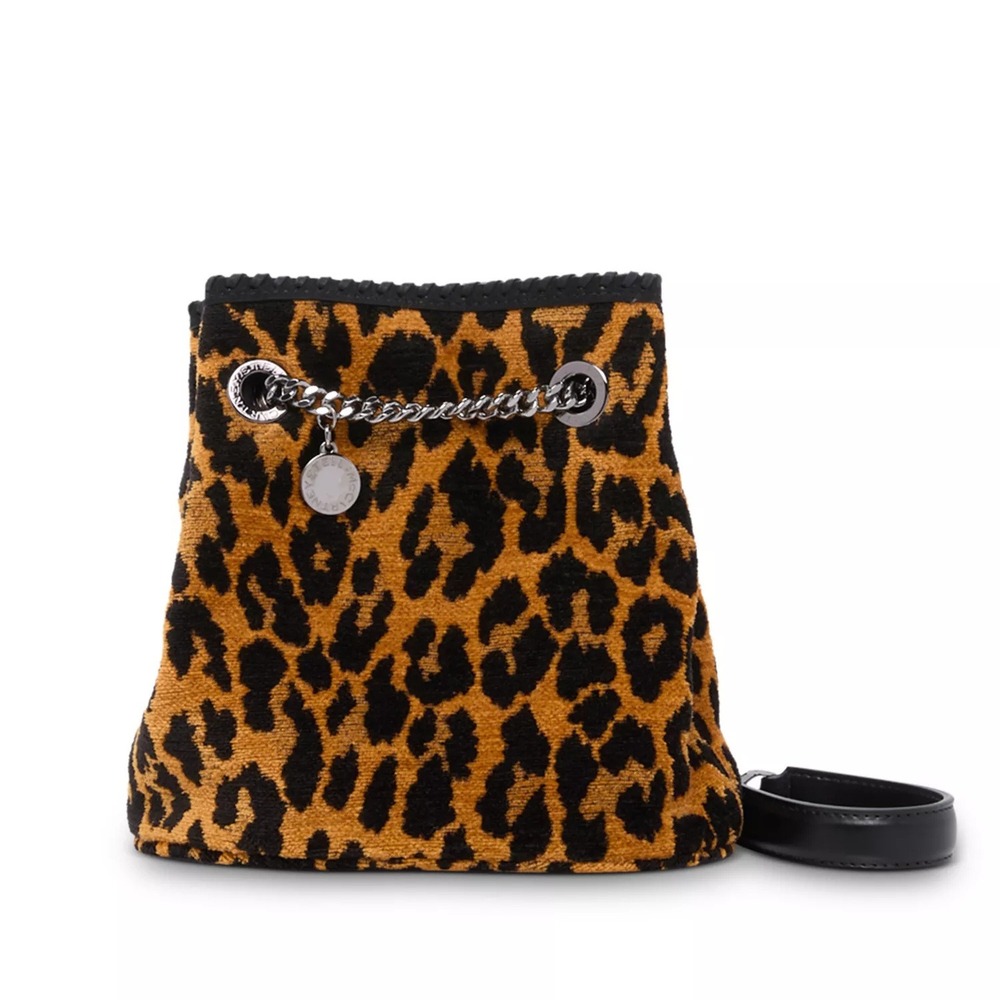Stella McCartney Leopard Jacquard Shoulder Bag